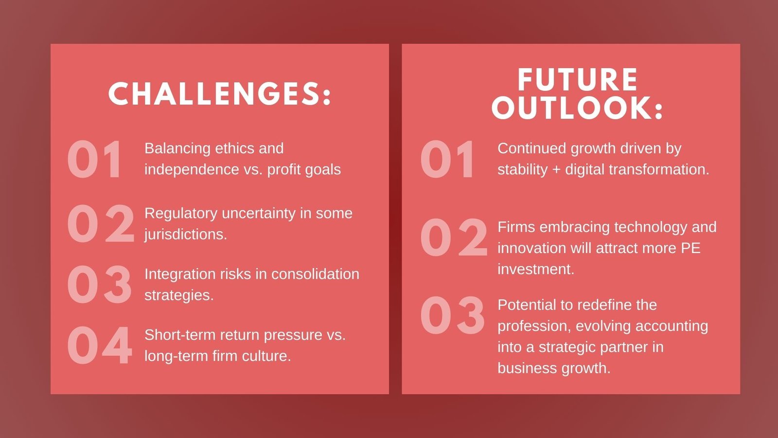 Future of Private Equity Investment Trends in the Accounting Sector