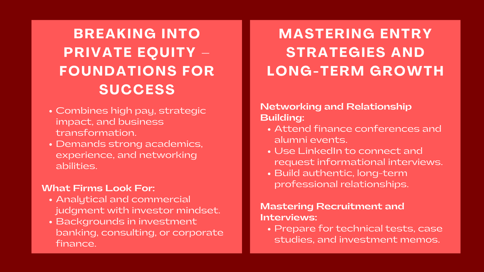 How to Break Into Private Equity Tips for Aspiring Professionals